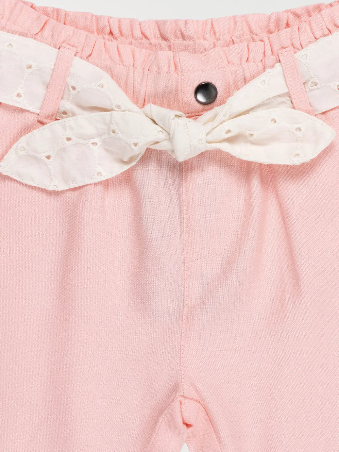Pantalon ceinture fille pivoine (3-36M)