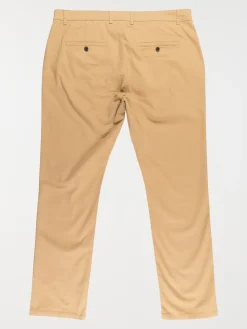 Pantalon chino crème homme grande taille