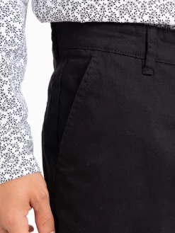 Pantalon chino slim coloris noir homme