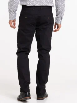 Pantalon chino slim coloris noir homme