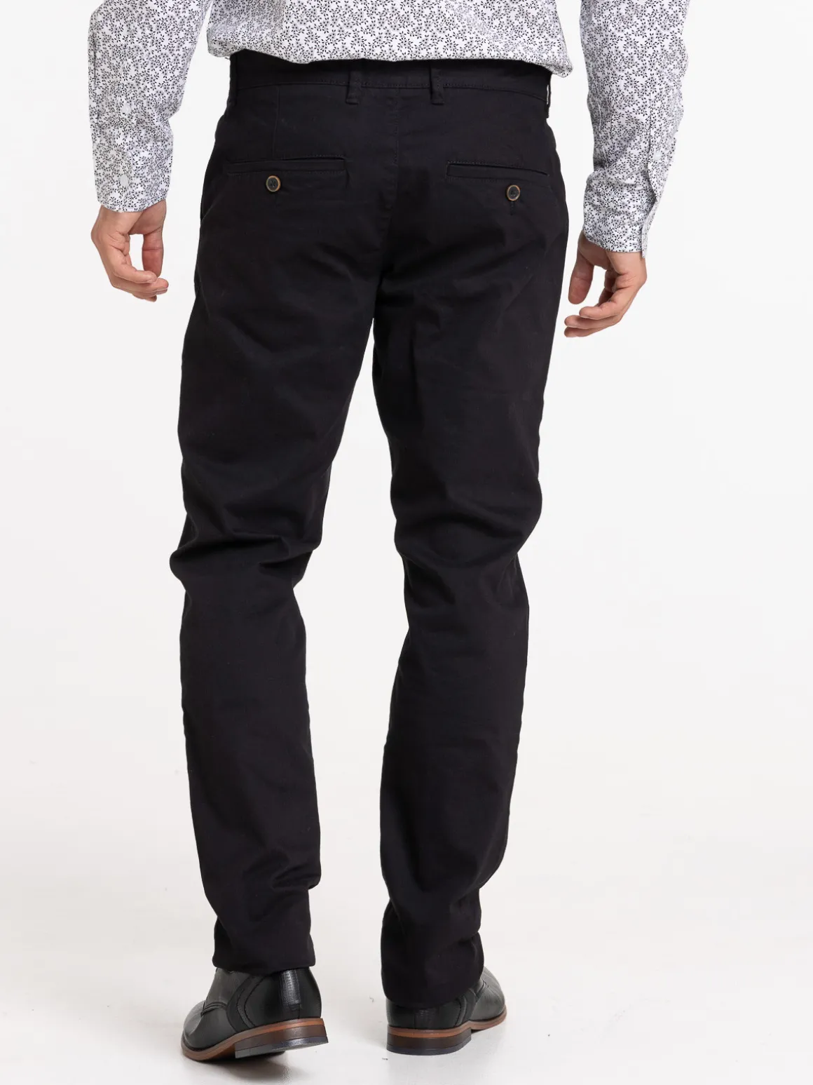 Pantalon chino slim coloris noir homme