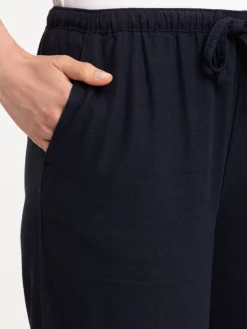 Pantalon coloris marine navy femme
