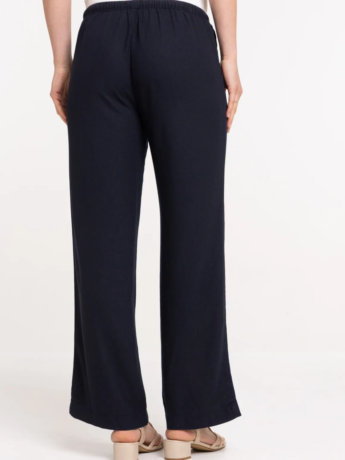 Pantalon coloris marine navy femme
