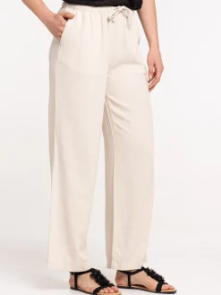 Pantalon coloris naturel femme