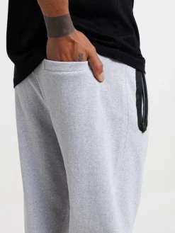 Pantalon de jogging gris chiné homme
