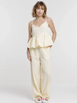 Pantalon de nuit à carreaux femme