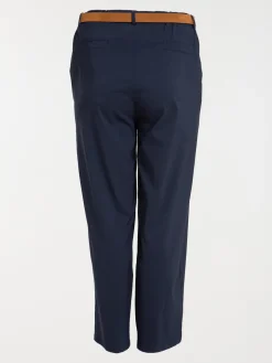 Pantalon et ceinture grande taille femme