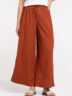 Pantalon femme terre de sienne
