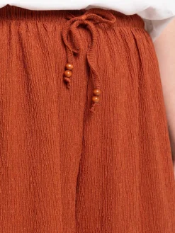 Pantalon femme terre de sienne