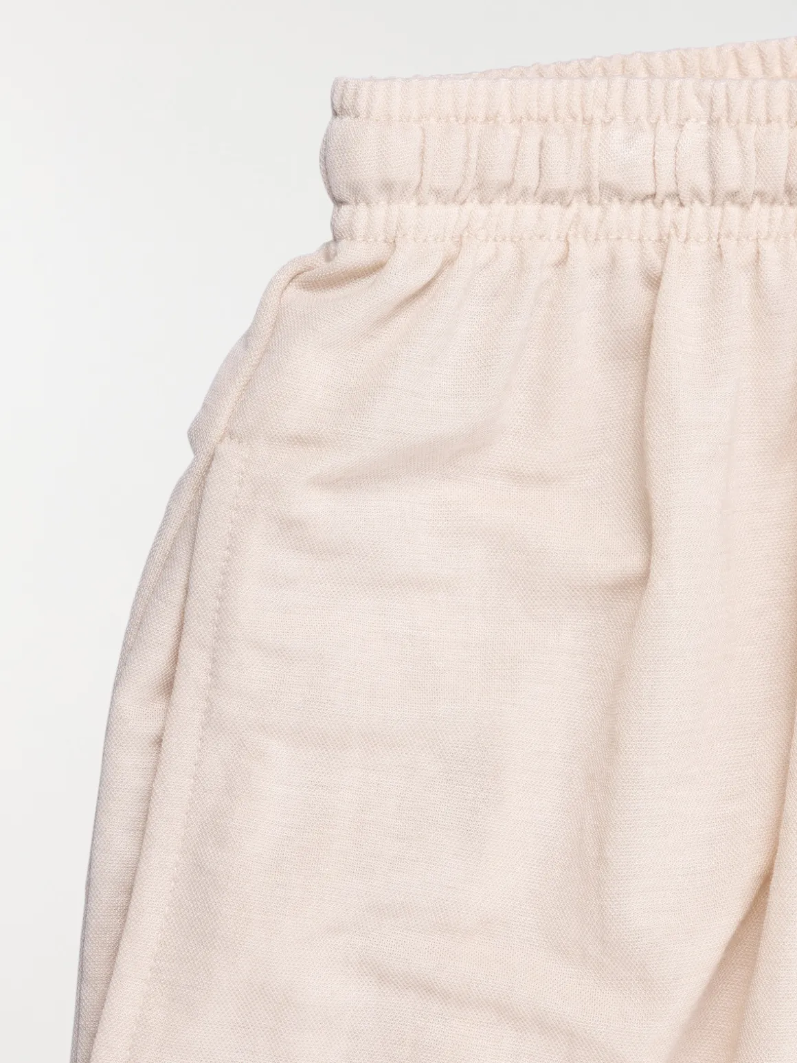 Pantalon fille crème grisé (XXS-M)