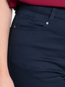 Pantalon flare marine navy femme