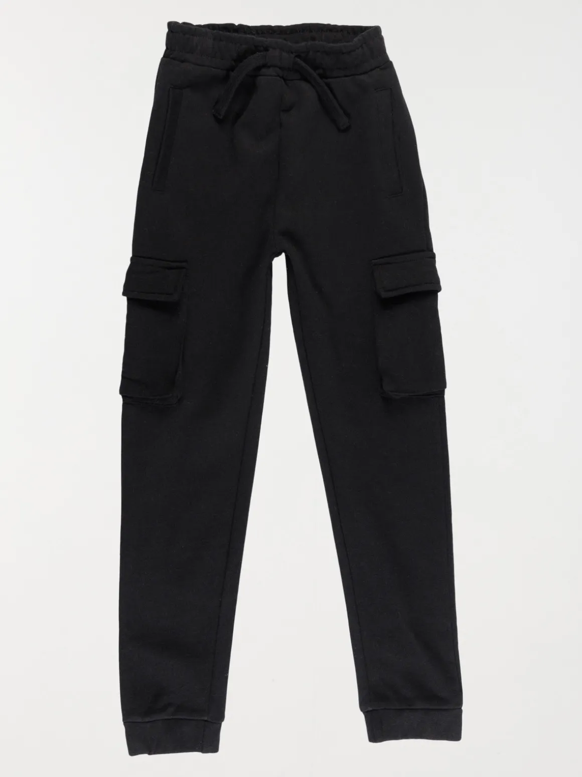 Pantalon garçon noir cargo (3-12A)