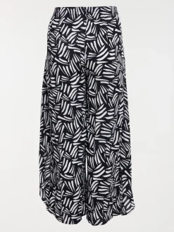 Pantalon imprimé femme grande taille