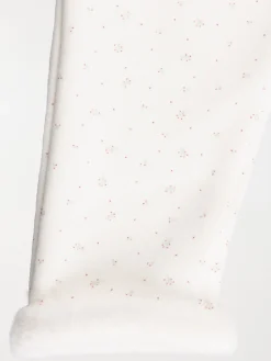 Pantalon imprimé fille écru (3-36M)