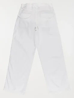 Pantalon large blanc fille (XXS-M)