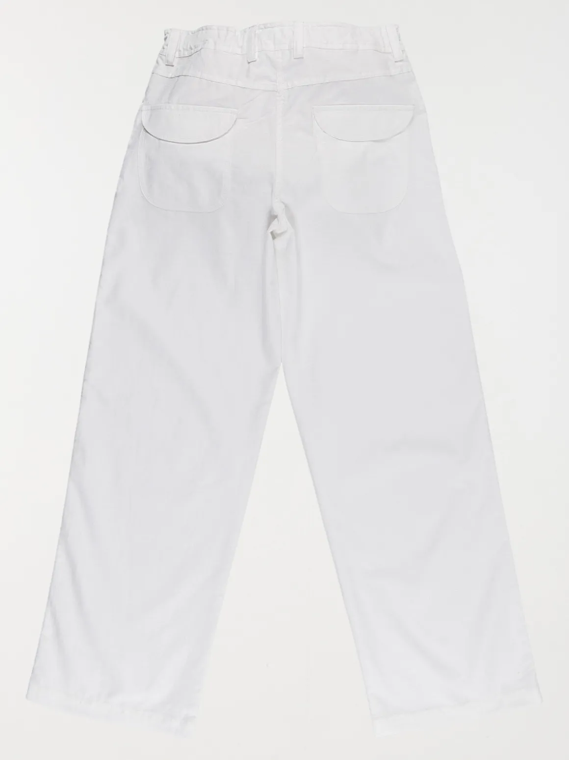 Pantalon large blanc fille (XXS-M)