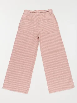 Pantalon large fille rayé (3-12A)