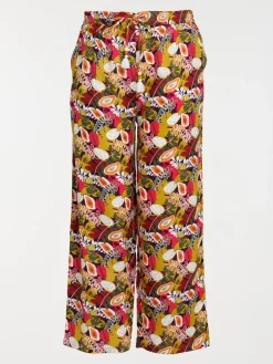 Pantalon large grande taille femme