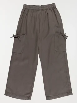 Pantalon large gris fille (3-12A)