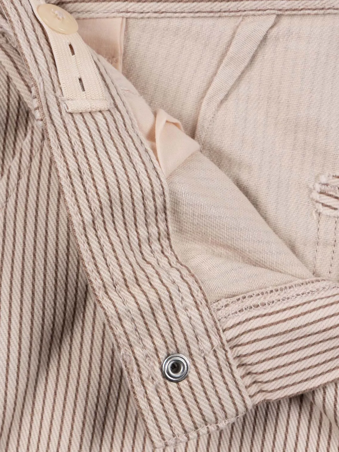 Pantalon large rayé fille (3-12A)