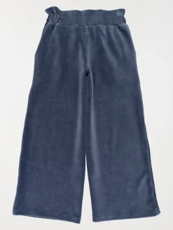 Pantalon large velours fille (3-12A)