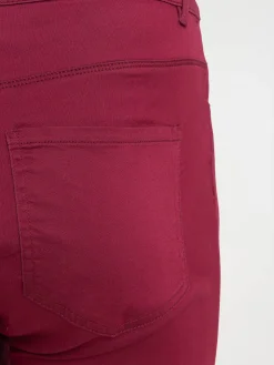 Pantalon lie de vin grande taille femme