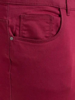 Pantalon lie de vin grande taille femme