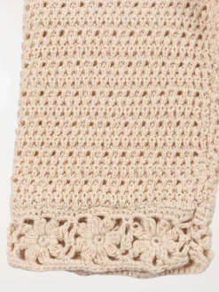 Pantalon maille crochet fille (3-36M)