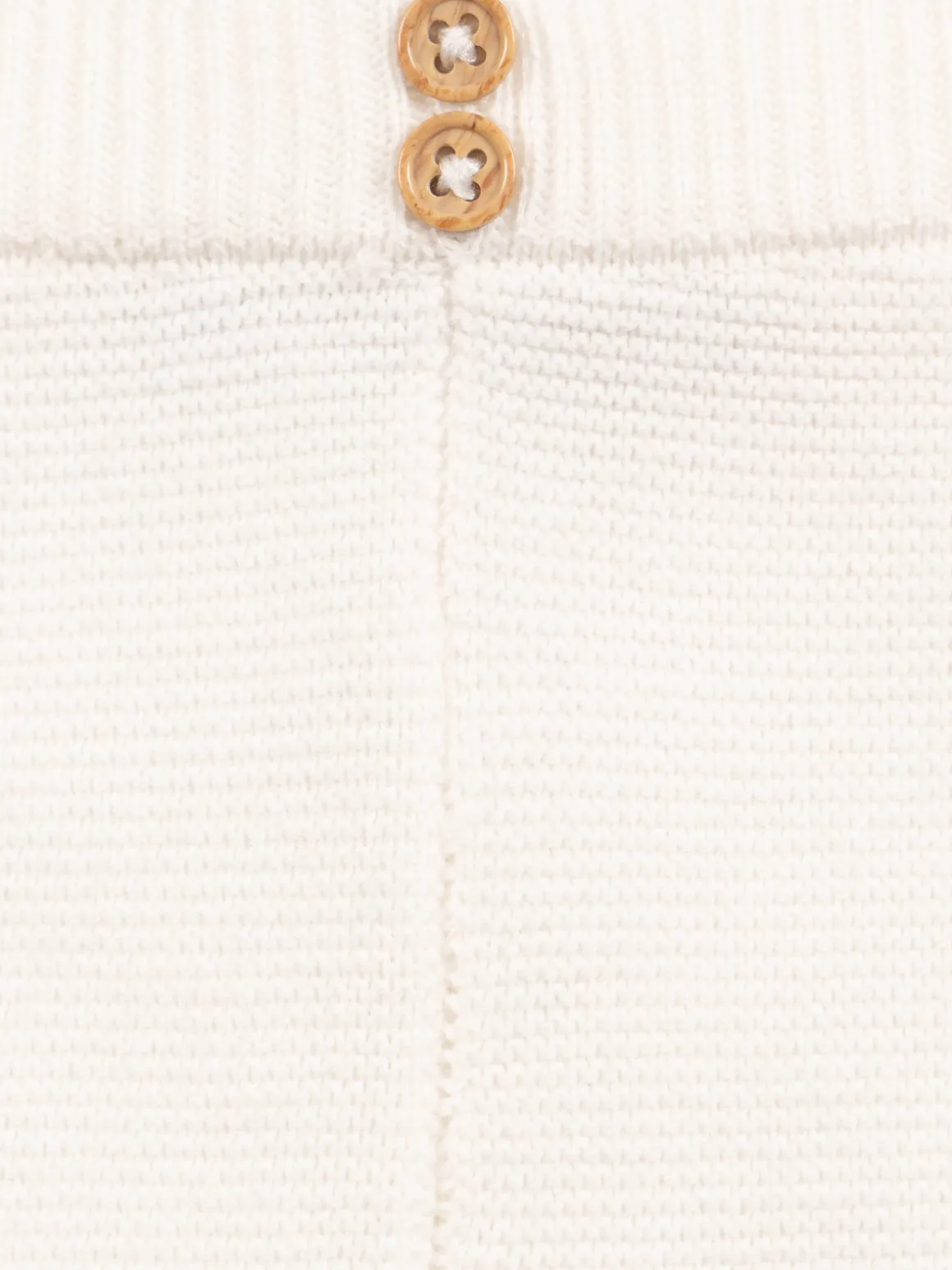 Pantalon naissance tricot écru (0-3M)