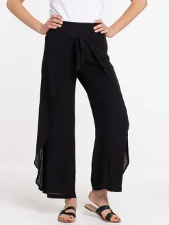 Pantalon noir fluide femme