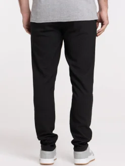 Pantalon noir taille élastique homme