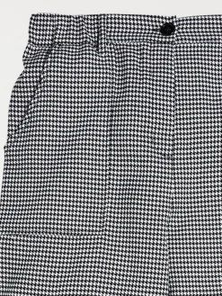Pantalon pied-de-poule fille (XXS-M)
