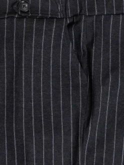 Pantalon rayé grande taille femme