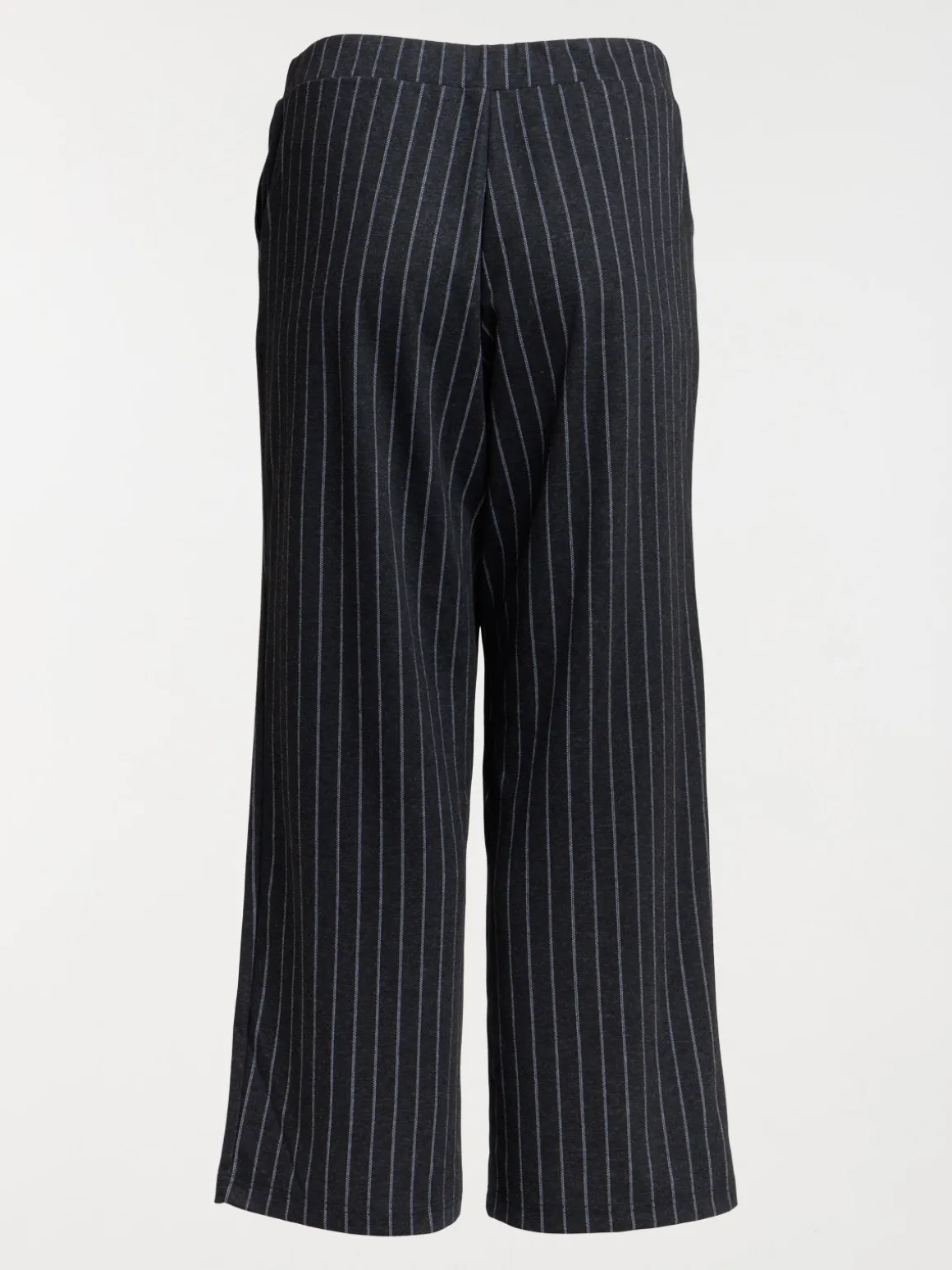 Pantalon rayé grande taille femme