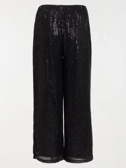 Pantalon sequins grande taille femme
