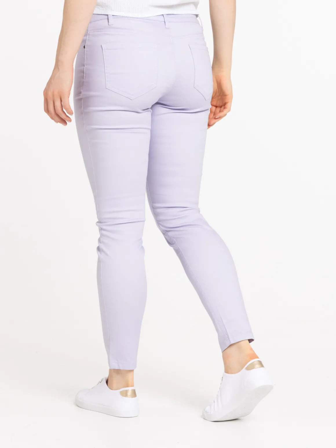 Pantalon skinny lilas femme