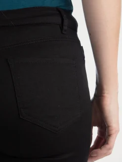 Pantalon skinny 7/8ème noir femme