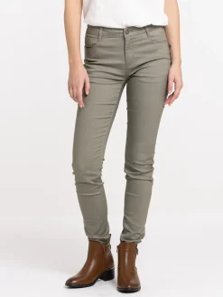 Pantalon skinny tilleul femme
