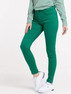 Pantalon skinny vert bosphore femme