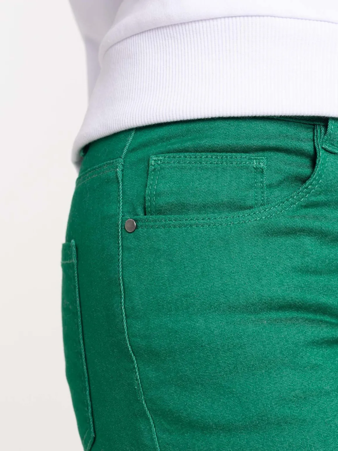 Pantalon skinny vert bosphore femme