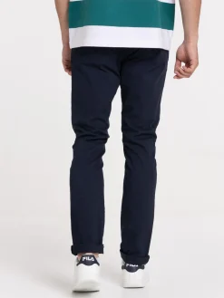 Pantalon slim marine navy homme