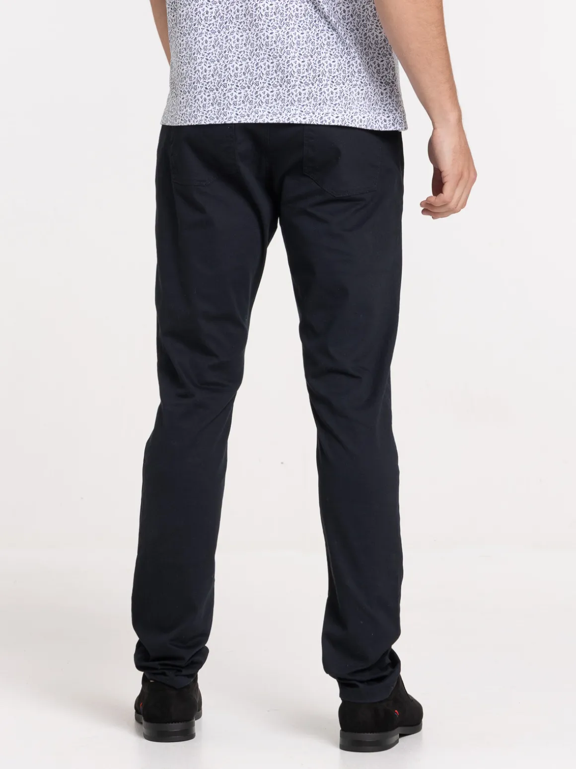 Pantalon slim noir homme