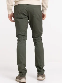 Pantalon slim olive homme