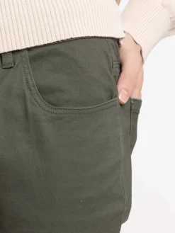 Pantalon slim olive homme