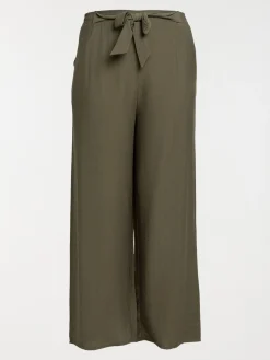Pantalon vert sombre femme grande taille