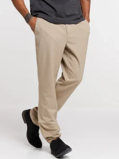 Pantalon ville coloris taupe homme
