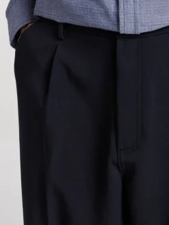 Pantalon ville noir avec passants homme