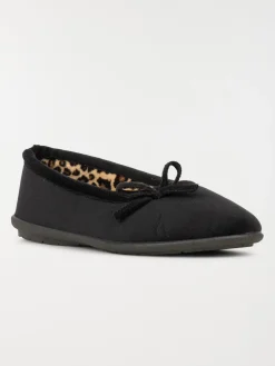Pantoufle ballerine noir femme (36-42)