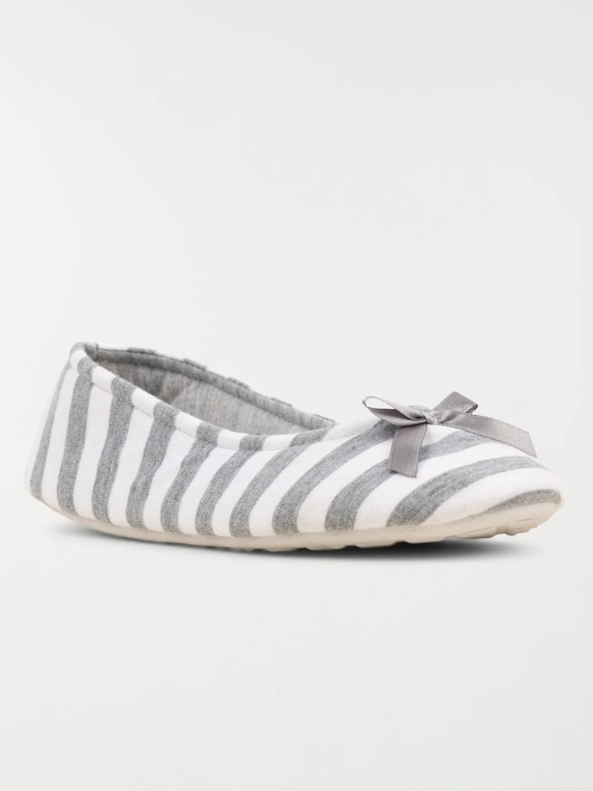Pantoufle ballerine rayée femme (37-42)