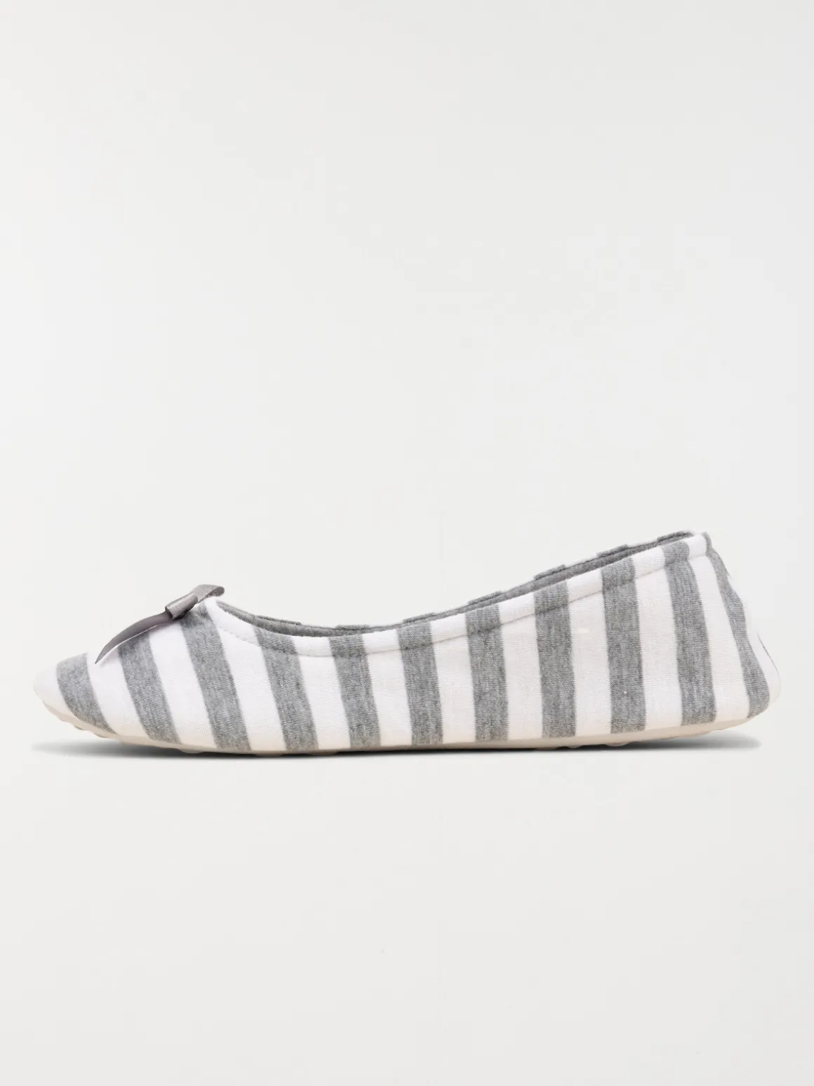 Pantoufle ballerine rayée femme (37-42)